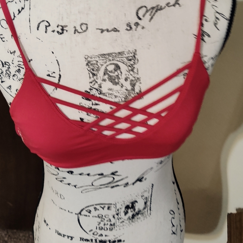 Red Small Hollister Swim top